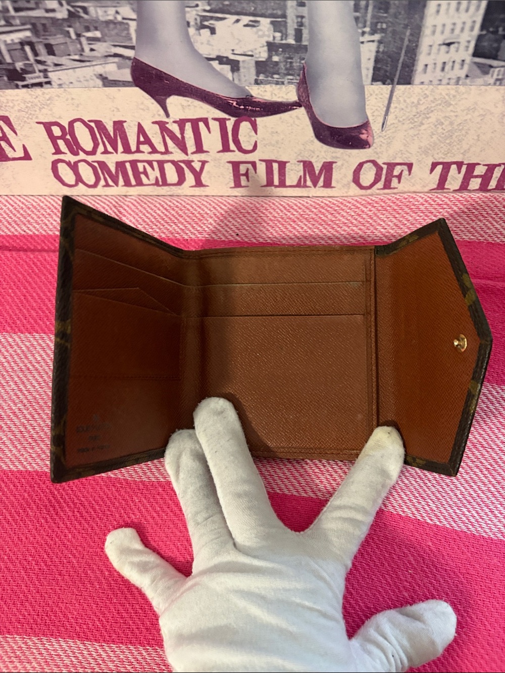 Louis Vuitton Monogram Envelope Elise trifold Wallet - Brown/Gold Accent - Picture 12 of 16